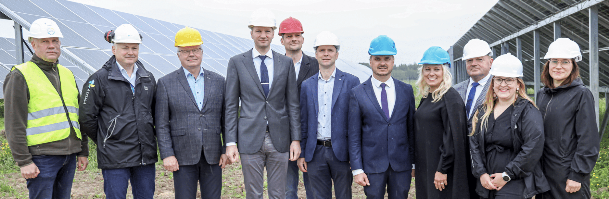 Minister of Climate and Energy Together with Madona Municipality Representatives Visits Sunly Solar Project in Barkava