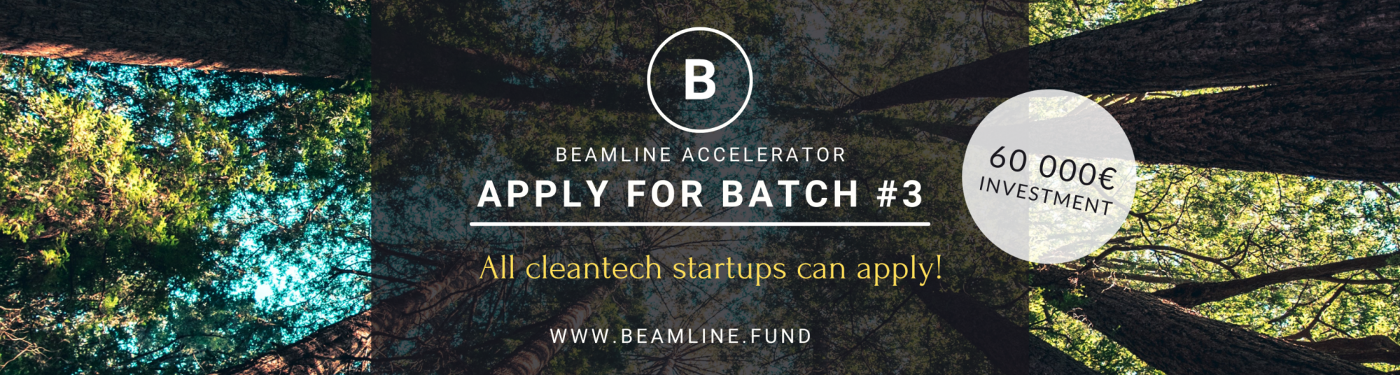 OPEN CALL! Beamline Accelerator batch #3